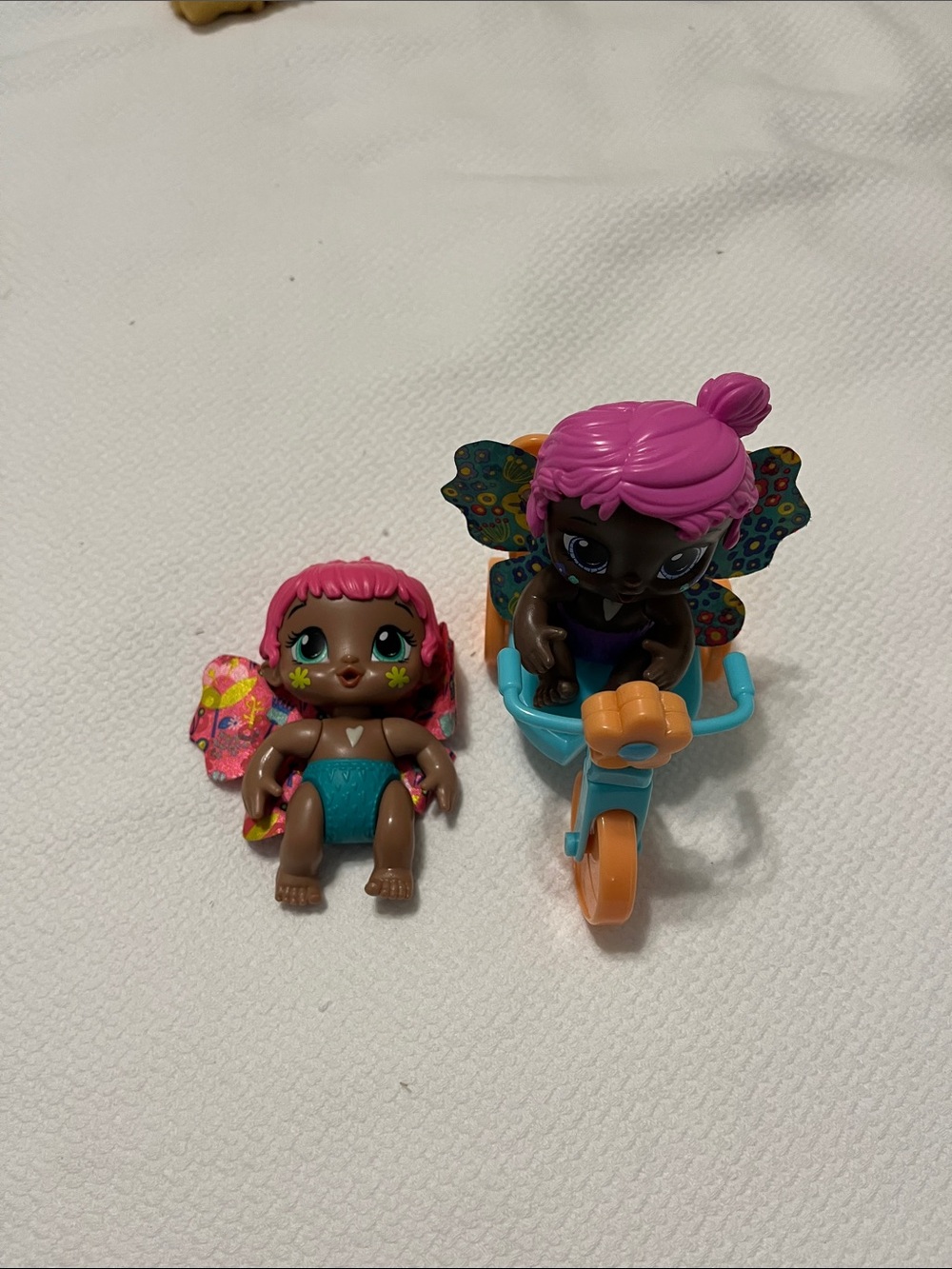 Pink-Haired Baby Alive Dolls with Turquoise Tricycle Accessory